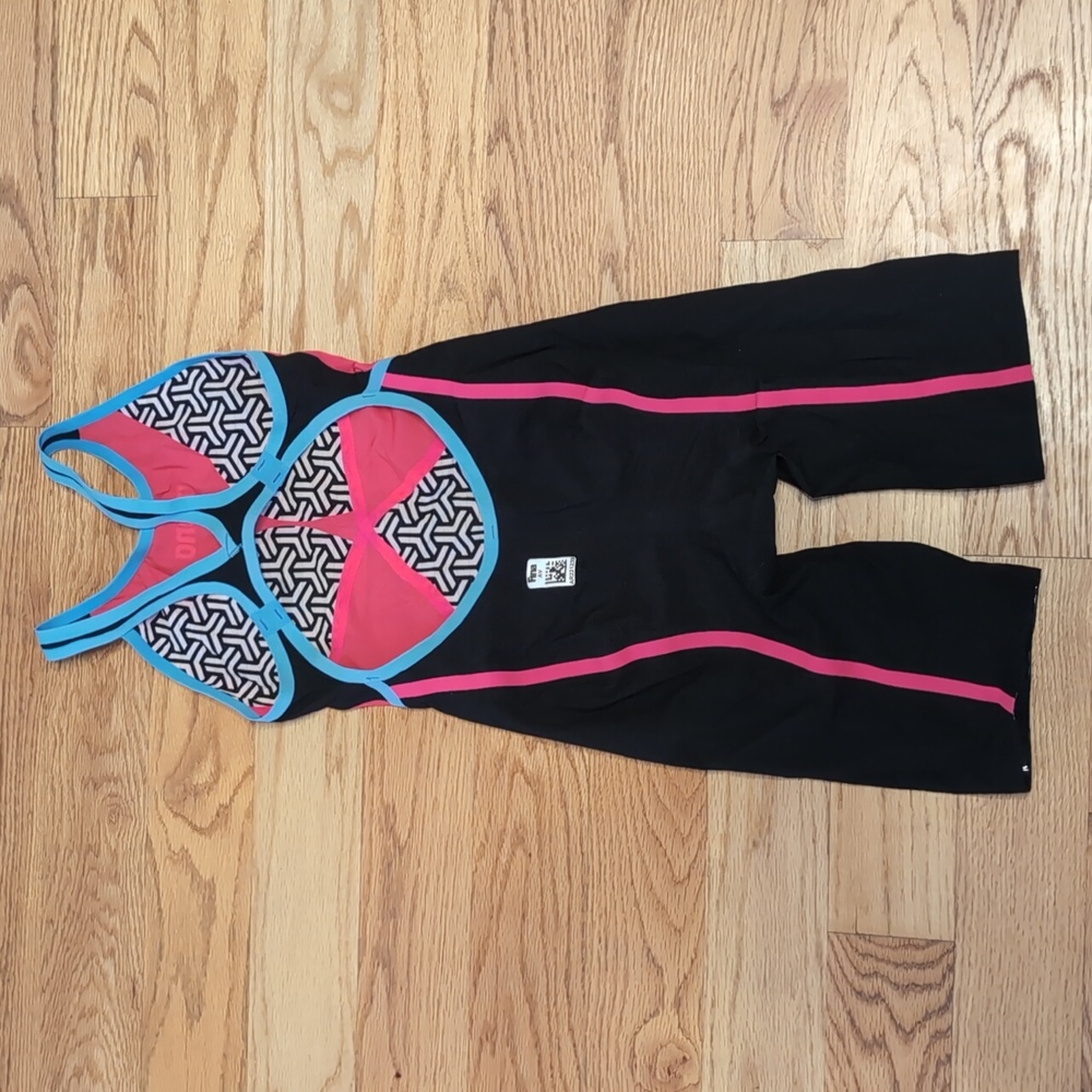 Arena Carbon Glide Tech Suit Open Back, Berries, sz 24 - WORN 3x - Picture 10 of 16